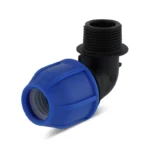 Coude fileté à compression FM Norma pour tubes PEHD