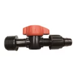 Vanne filetée 3/4" M – Gaine agricole Ø 16 mm – Teco