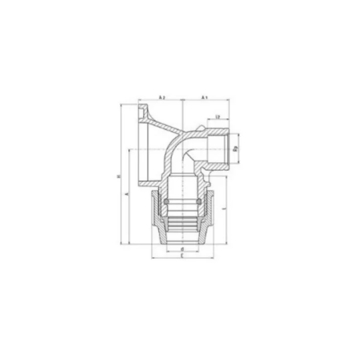 Applique murale 7750 - Plasson - 25mm - 3/4" F – Image 2