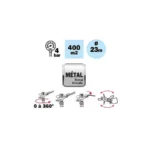 Arroseur à secteur en métal sur pic de 55cm - Ribimex – Image 2