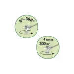 Asperseur à secteurs en métal sur pic métallique - Ribimex – Image 2