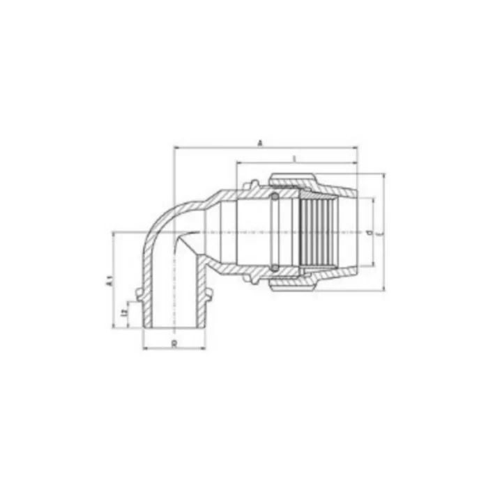 Coude 90° fileté FM-7850 - Plasson – Image 2