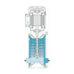Pompe multicellulaire verticale triphasée – Calpeda MXV-B – Image 2