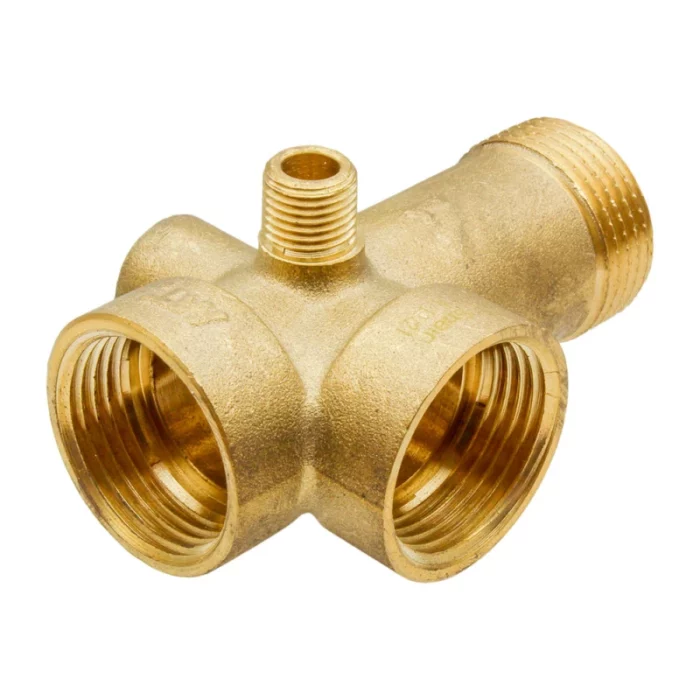 Raccord laiton long 5 voies – 1" – Image 2