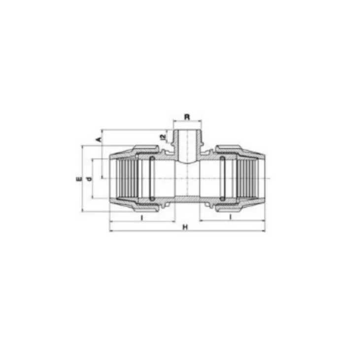Té fileté FMF-7840 - Plasson – Image 2