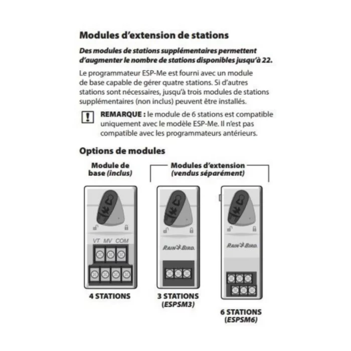 Module d’extension pour programmateur d’arrosage – Rain Bird ESP-ME – Image 3