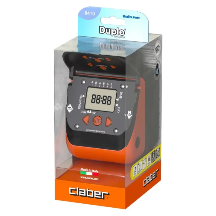 Programmateur de robinet double voie – Claber Duplo Evolution – Image 3