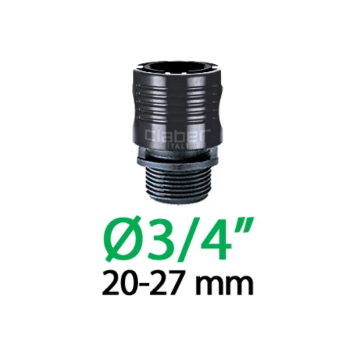 Raccord rapide femelle x fileté 3/4" - Claber – Image 3