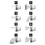 Pistolet Multi-jets métal - Ribimex – Image 5