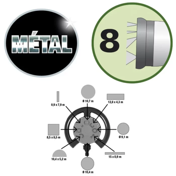Pistolet Multi-jets métal - Ribimex – Image 7