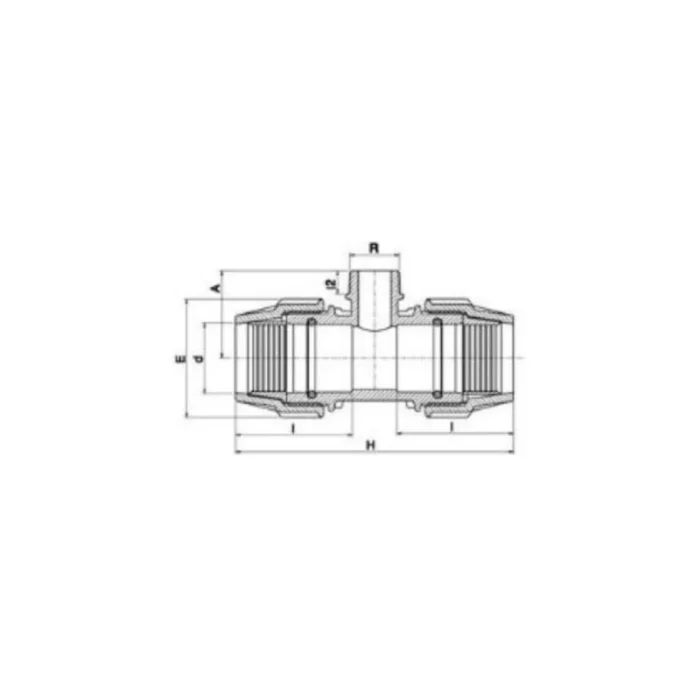 Té taraudé FFF-7140 - Plasson – Image 2